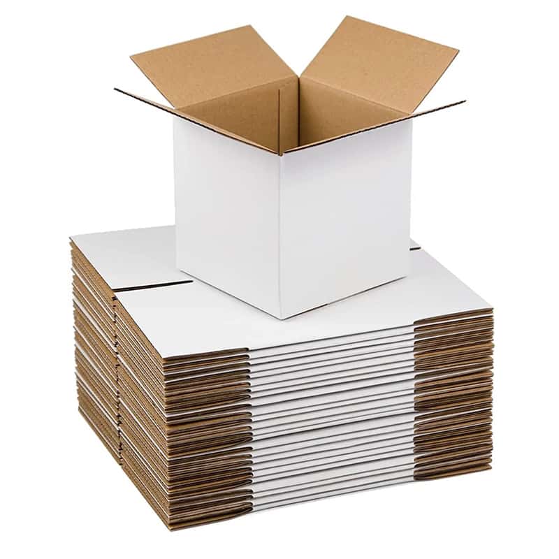 corrugated box white