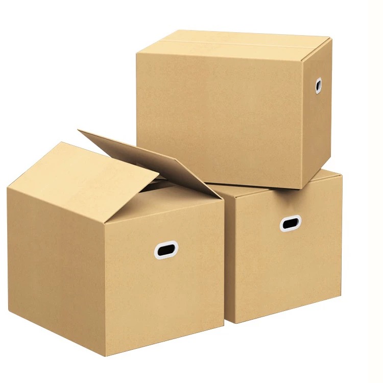 Cloth/Shoes/Gift Storage with Reinforced Handles Cartons in Corruagated Structure Free Design Move House Large Capacity Moving Carton Boxes