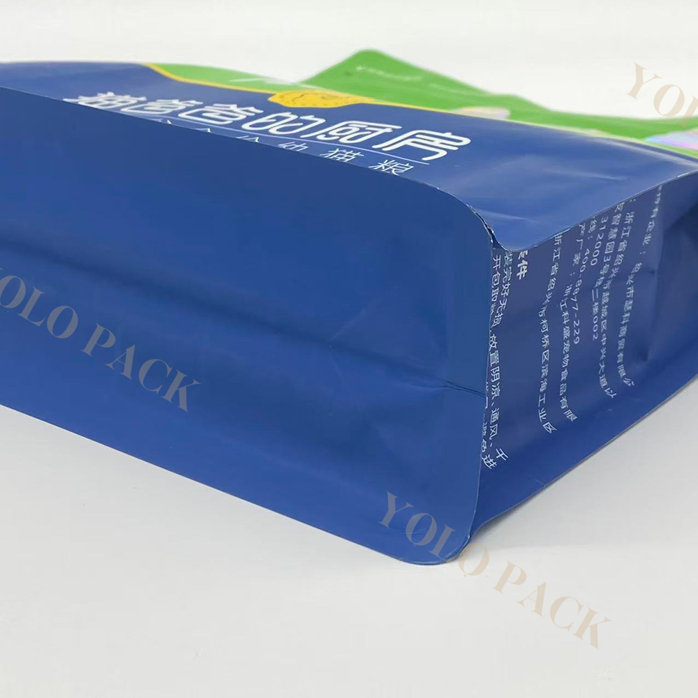 Custom Printed 1kg 2kg 4kg 20kg Cat Litter Cat Food Paper Smell Proof Stand Up Pouch with Zipper ZipLock Plastic Dry Pet Food Pet Food Flat Bottom Bag