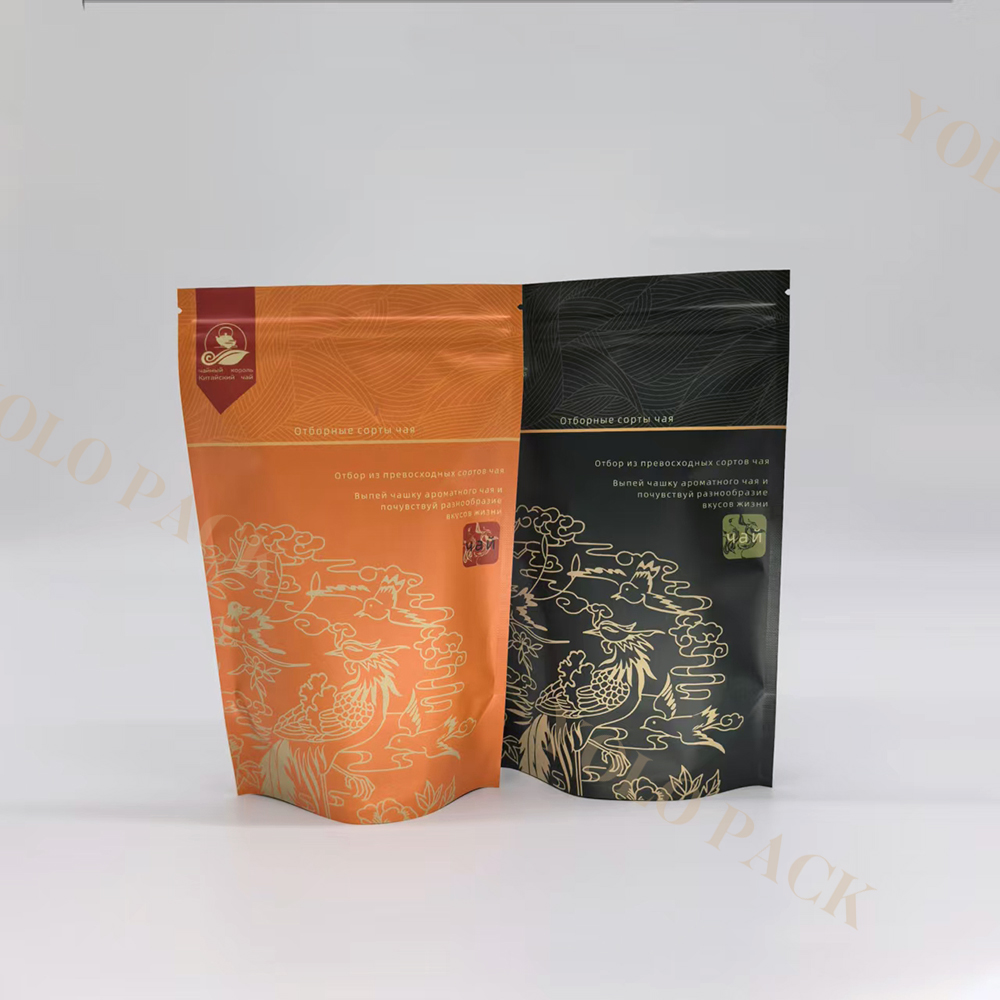Loose Leaf Tea Coffee Sachet Powder Tea Bag Food Snack Filling Sealing Oxygen Proof MOPP/VMPET/PE Material Structure Luxury Tea Bag Packaging