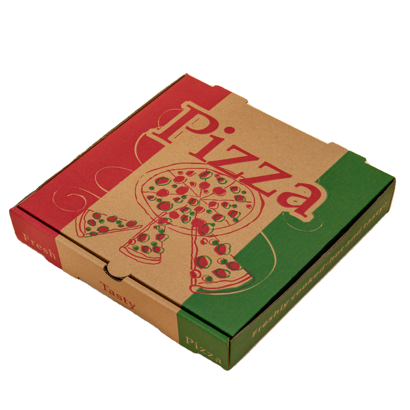 Manufacture Personalized With Logo Eco-Friendly Reusable Portable Takeaway Pizza Cardboard Package Food Box 