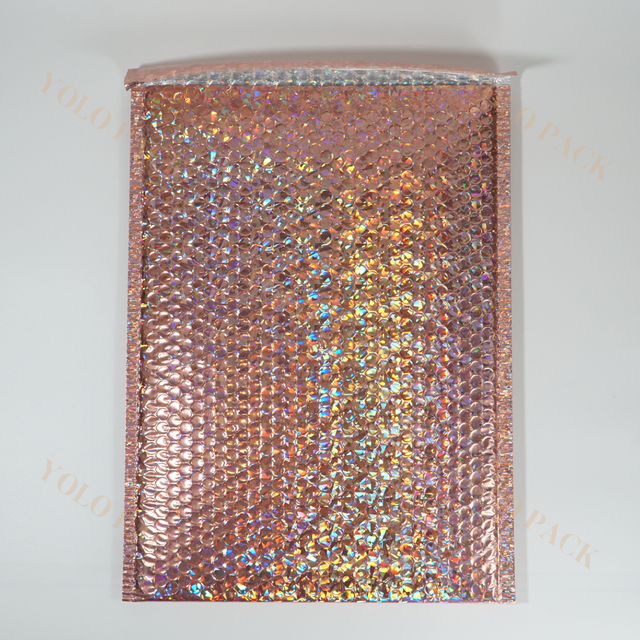 Customise Color Metallic Bubble Bag For Clothing Shipping Packing Waterproof Wear-resistant Courier Padded Envelope Strong Adhesive Mailing Bags