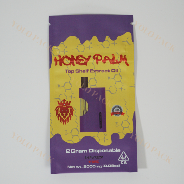 Customization Printing Child Resistant Bag With Zipper Cannabis Packaging Anti Breathable Smell Proof Plastic Sides Sealed Bag