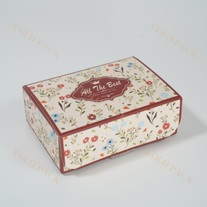 Manufacturer Custom Logo Foldable Gift Box With Colored Patterns Can Hold Jewelry Packaging Paper Card Box