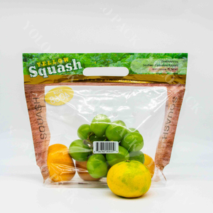BOPP Laminated Vented with Handheld Perfect for Lemons Grapes Blueberries Cherries Orange Packaging Stand-up Farm Fruit Bags with Air Holes
