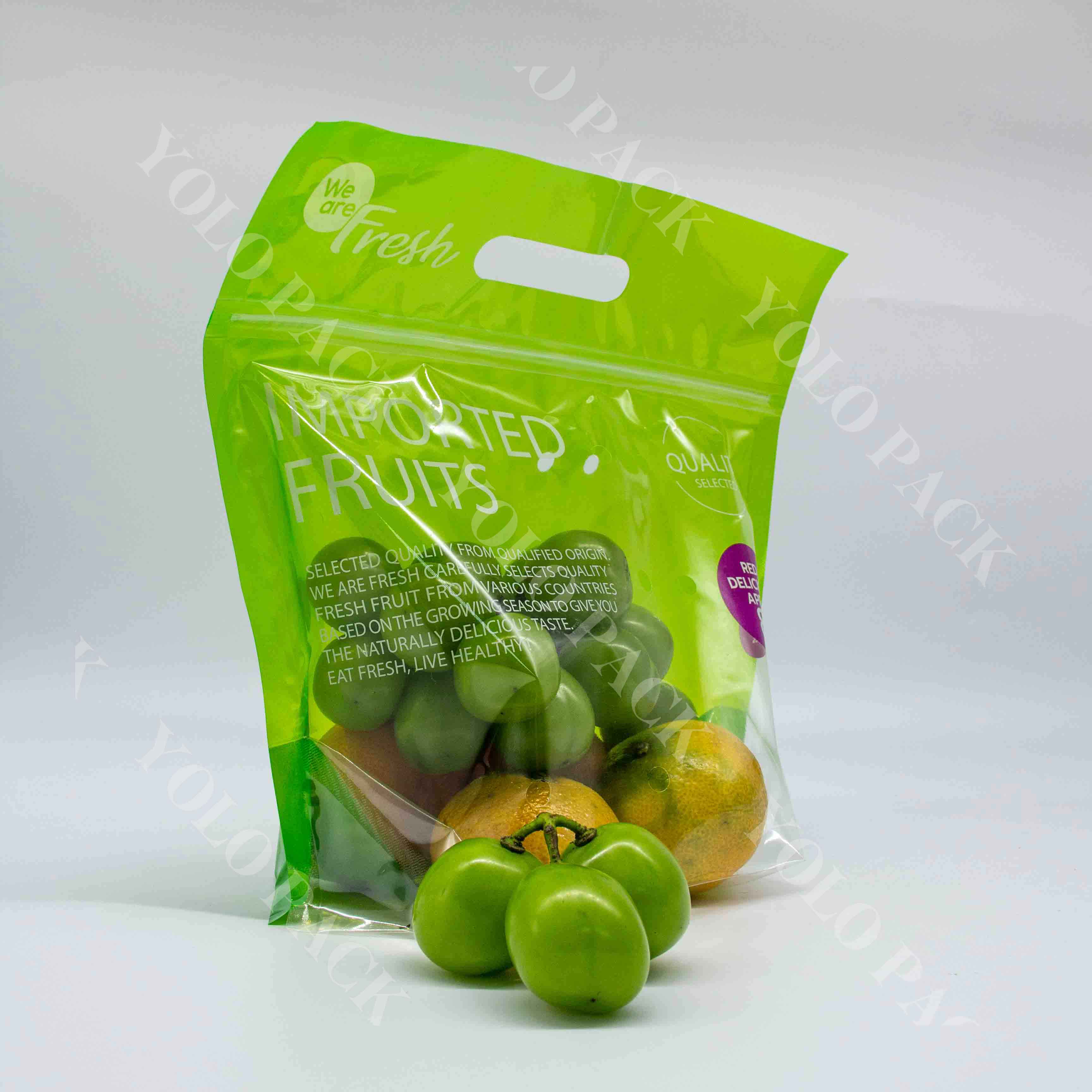 From 500g To 5kg Capacity Custom Size Startup-friendly Digital Printing Full OEM/ODM Service Puncture-Resistant Material Fruit Packaging Bag