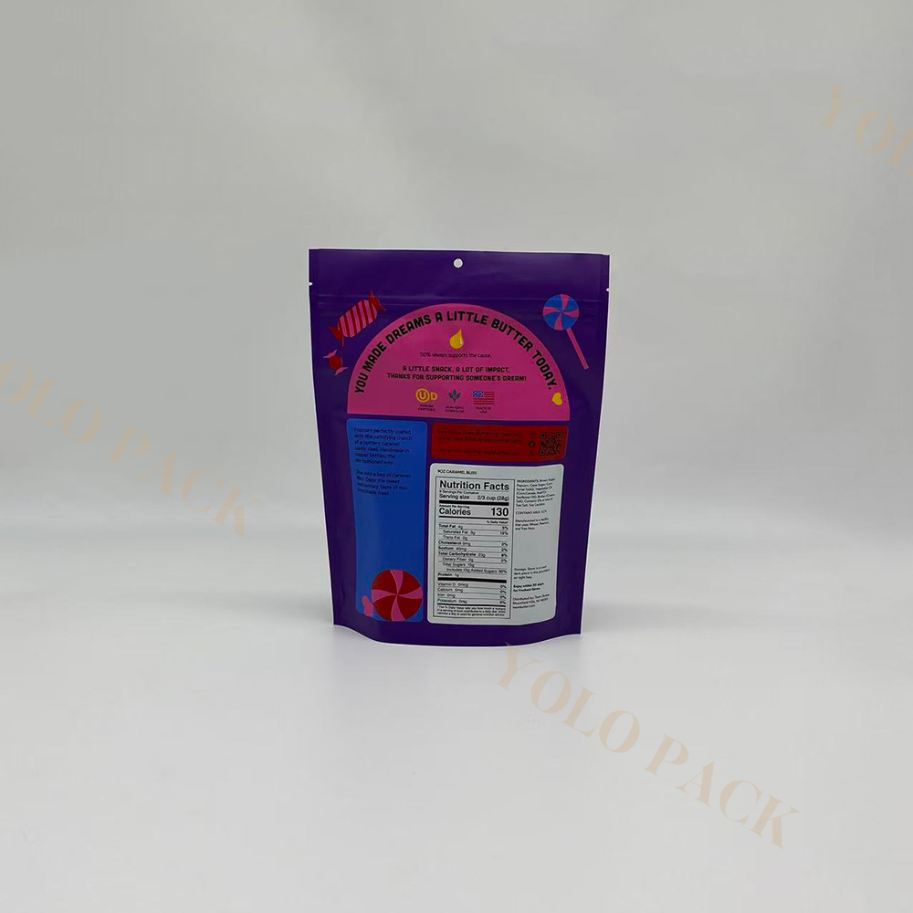 FDA Certified Packaging Solution Supplier Custom Logo High Barrier with Reclosable Zipper Top Pouches Plastic Bags for Food