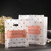 Plastic Personalized Handle Design With Side Gusset Supermarket Grocery Shopping For Cloth Packaging Die Cut Handle Bag