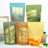 Customized Design Candy Cookie Food Doypack Shaped Window Stand Up Zipper Pouch