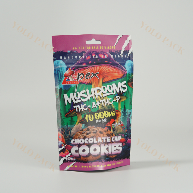 Customization Child Resistant Zipper Bags Resealable Medicine Cannabis Packaging Color Printing Plastic Stand Up Pouch 