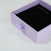 Plain Empty With Ribbon Rope and Handle Rigid Small Sliding Jewelry Drawer Box for Gift Lipstick Storage