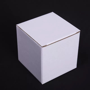 3-Layer Corrugated Structure Break-Resistant Coffee Cups Shop Retail Crisp White Exterior Minimalist Product Packaging for Cookie Biscuit Skincare Corrugated Mug Mailer