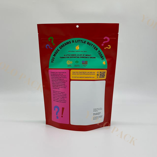 Mylar Finish Factory Wholesale Seeds with Internal Aluminum Material Smell Proof Reusable Standing Custom Food Packaging Bags