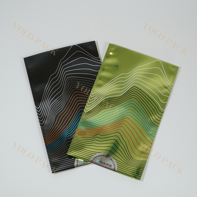 Customization Glossy Plastic Sides Sealed Bag Tea Chocolate Coffee Beans Food Grade Protect From Light Aluminum Foil Packaging Bag