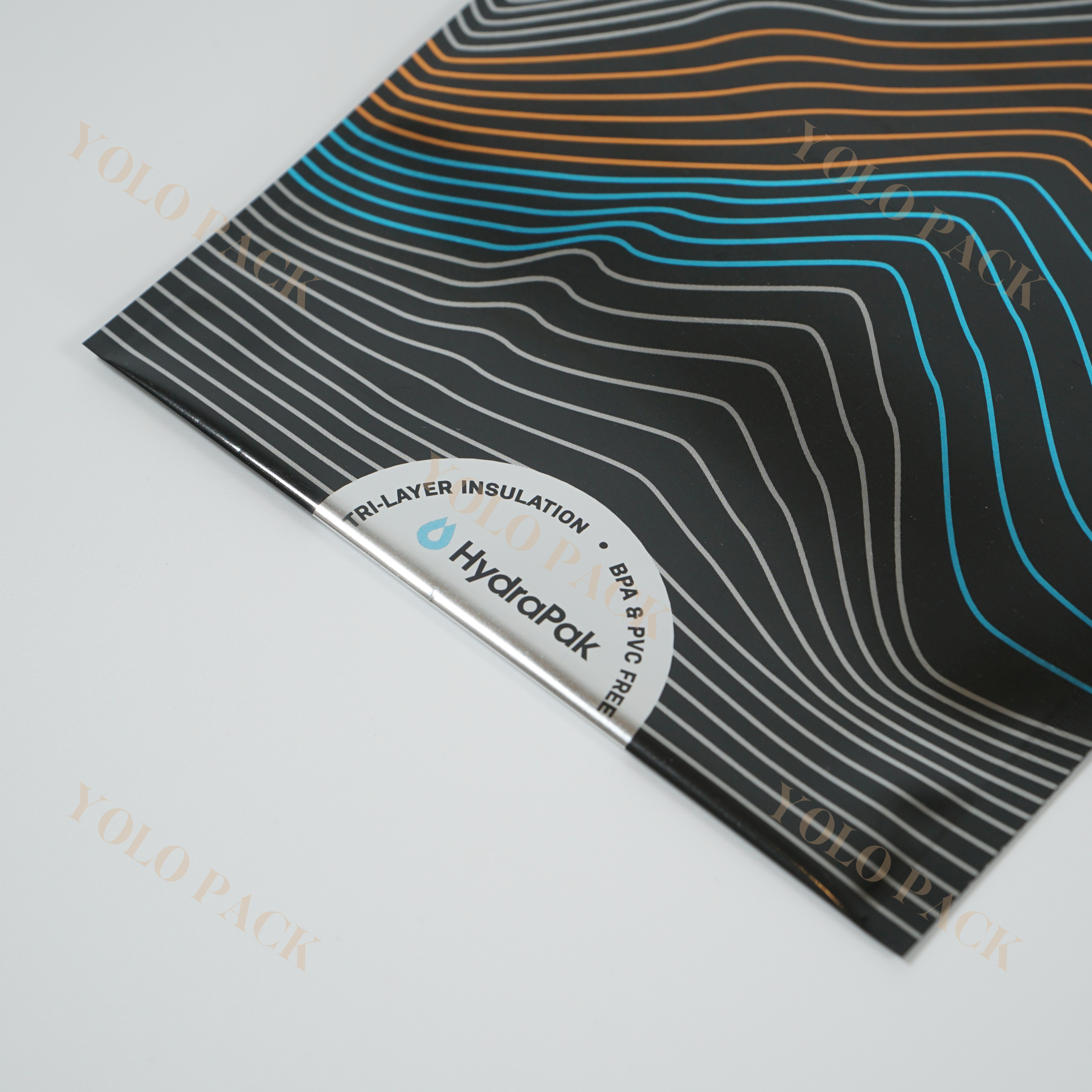 OEM Black With Stripes Printing Sides Sealed Bag Electronic Product Components Mobile Card Anti Light Transmission Plastic Packaging Bag
