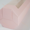 Personalized Beautiful Pink Paper Bag With Handle Transparent Window Design For Candy Necklace Accessories Packaging Jewelry Box