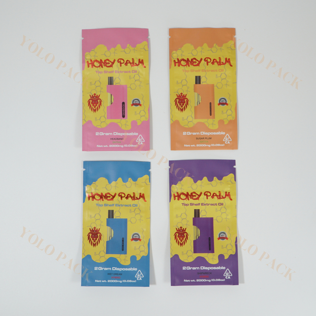 Customized Multiple Styles Choose Resealable Child Resistant Bag With Zipper Opaque Cannabis Plastic Packaging Pouches