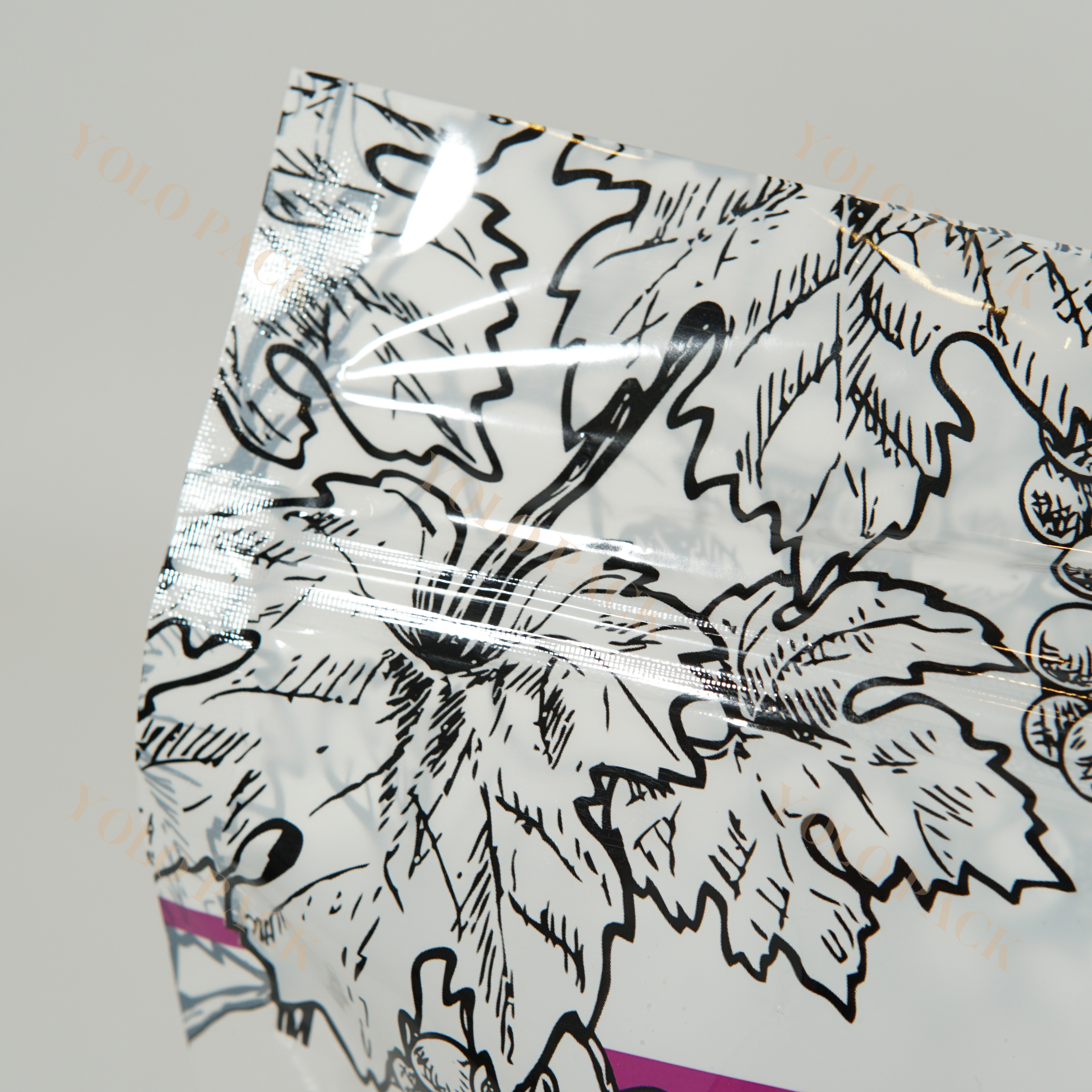 Customizable PE Fruit Vegetable Protection Packaging Anti Insect Bags Custom Printing Surface with Vent Hole And Handle Transparent Plastic Grape Bag