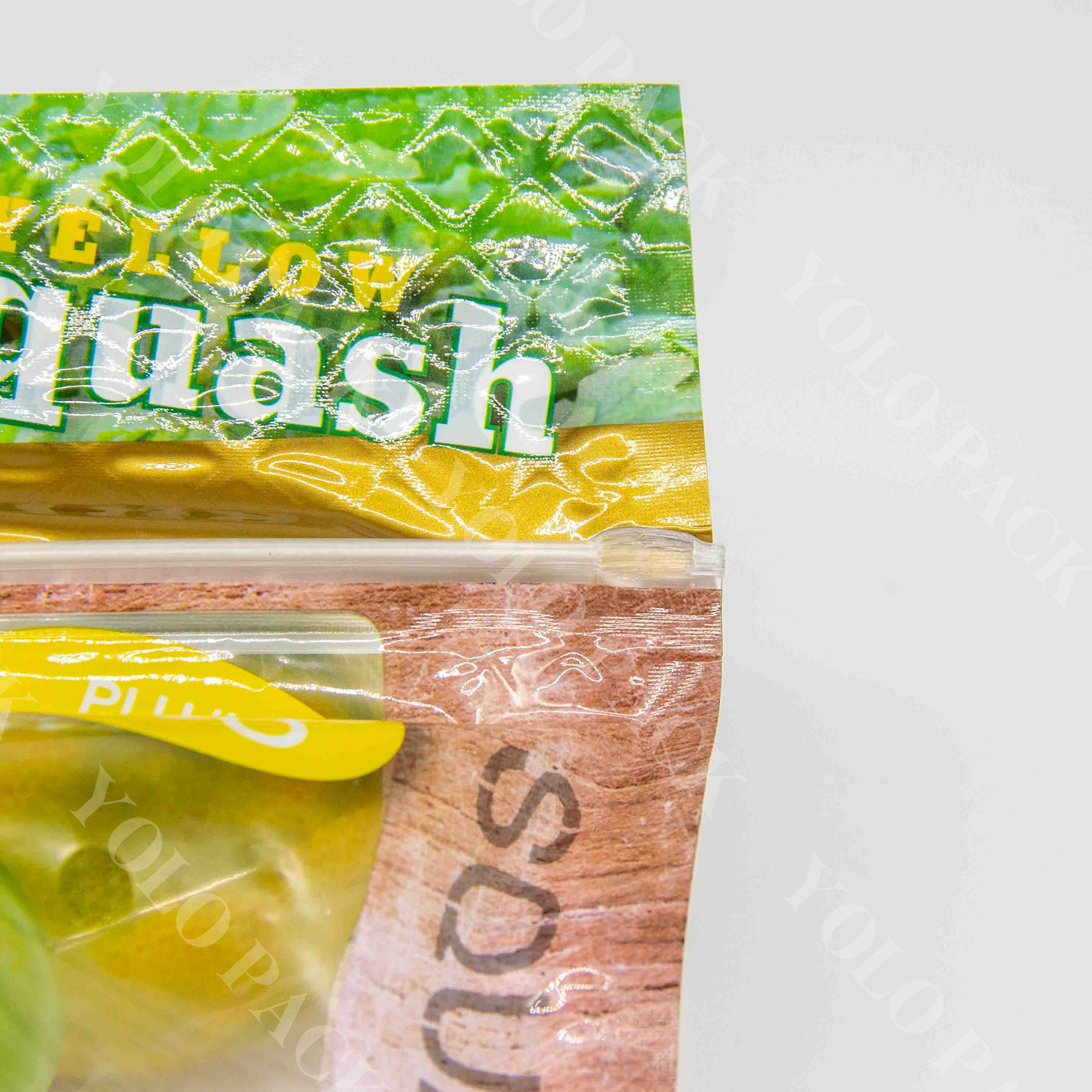 BOPP Laminated Vented with Handheld Perfect for Lemons Grapes Blueberries Cherries Orange Packaging Stand-up Farm Fruit Bags with Air Holes