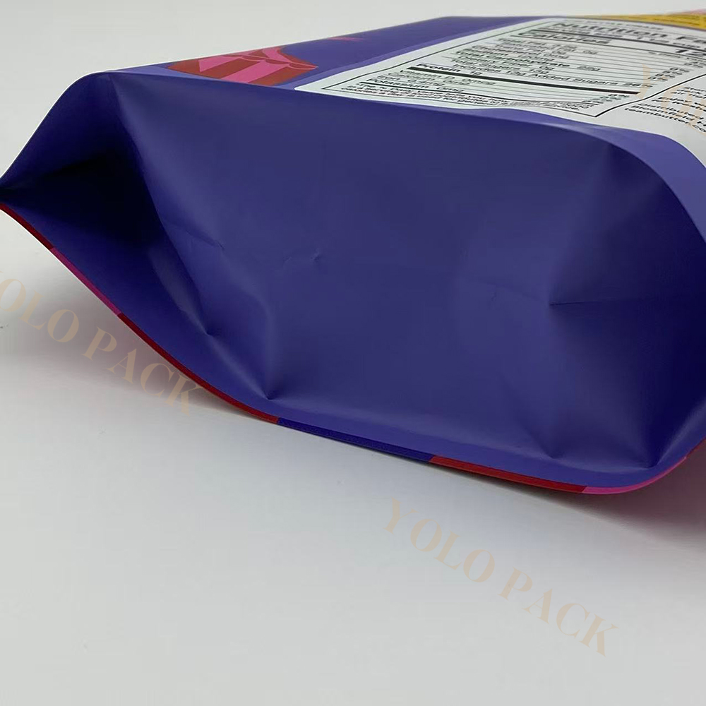 Packaging Supplier Private Logo Brand Packaging Plastic Opaque PE Pouches Almonds Walnuts Sunflower Seeds Reusable Sealed Food Storage Bag