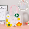 Customized Logo Boutique Grocery Store Gift Fashion Colorful Business Plastic Handle Shopping Bag
