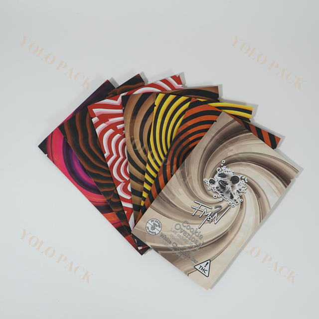 Customization Plastic Three Sides Sealed Zipper Bags Multiple Styles Choose Food Grade Cream Pie White Chocolate Bars Packaging Bags