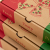 Manufacture Personalized With Logo Eco-Friendly Reusable Portable Takeaway Pizza Cardboard Package Food Box 