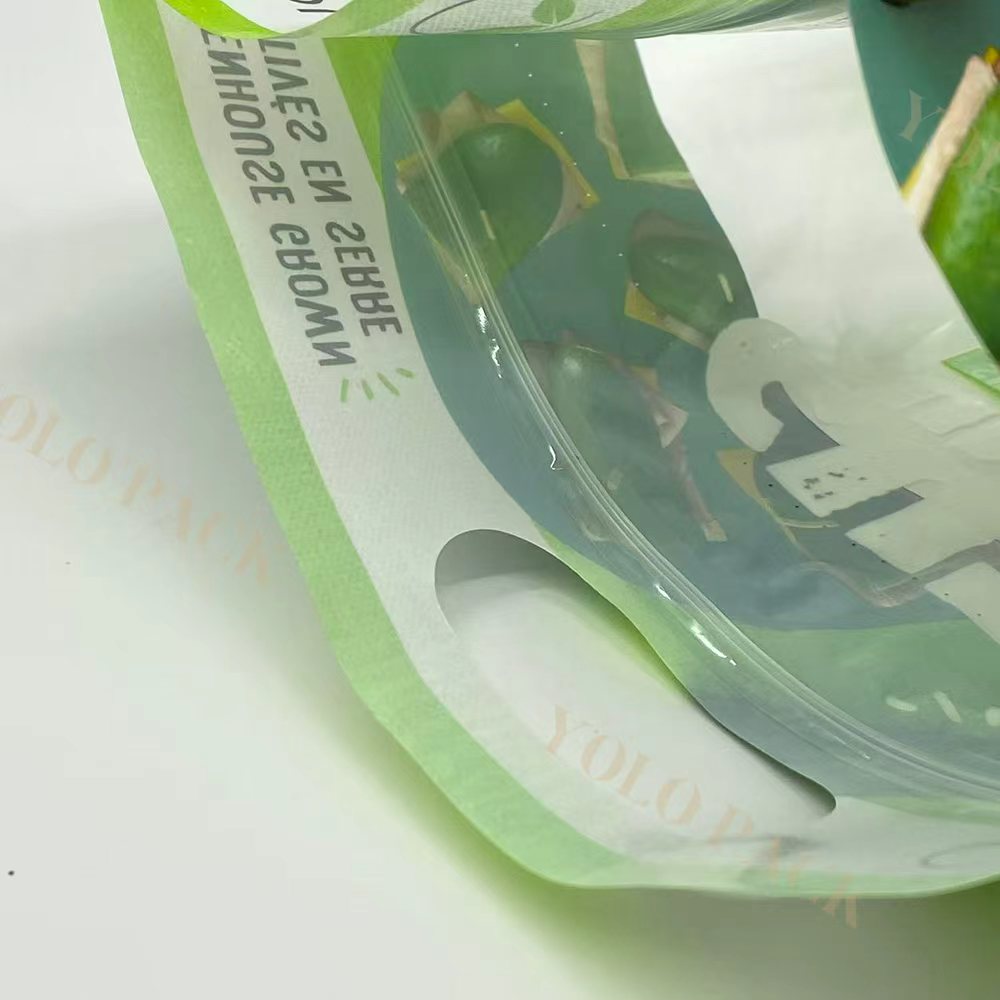 Anti-Fog PE Bags Plastic with Breath Hole for Strawberry Cherry Reclosable Vegetable Protection Recyclable Retail Packing Bag Cucumbers Packaging Bags