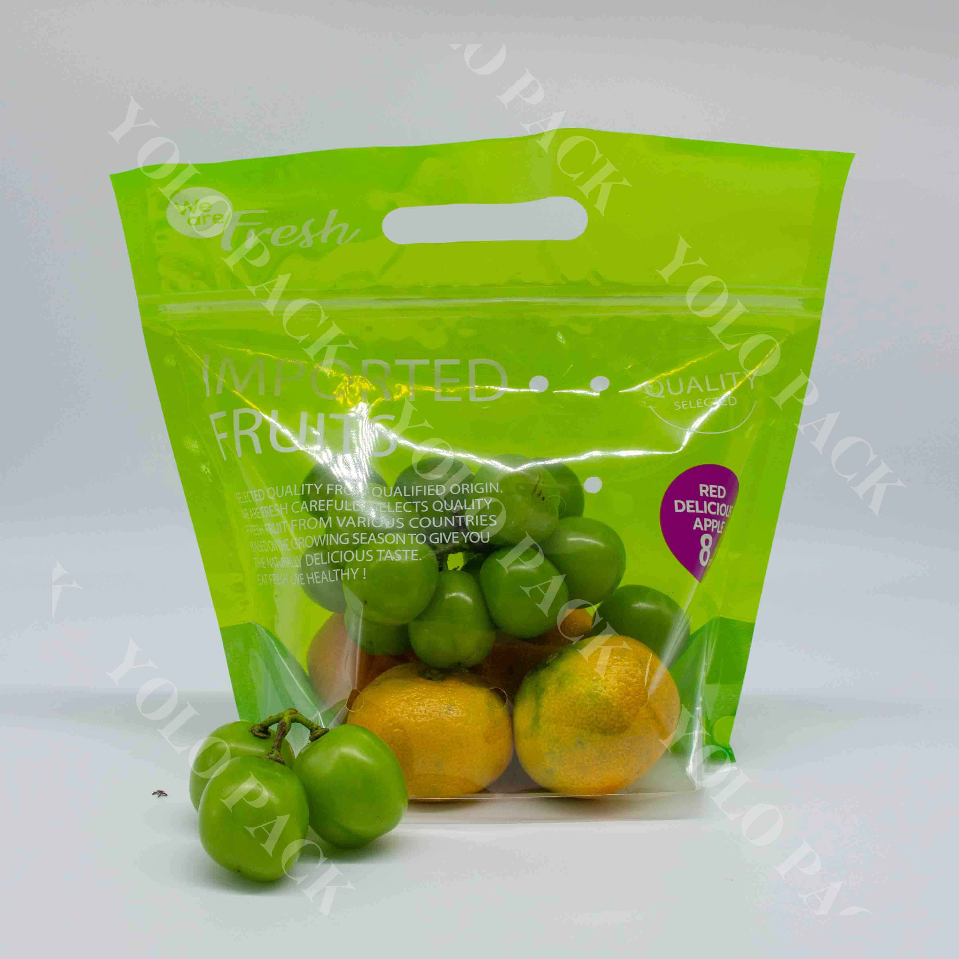 From 500g To 5kg Capacity Custom Size Startup-friendly Digital Printing Full OEM/ODM Service Puncture-Resistant Material Fruit Packaging Bag