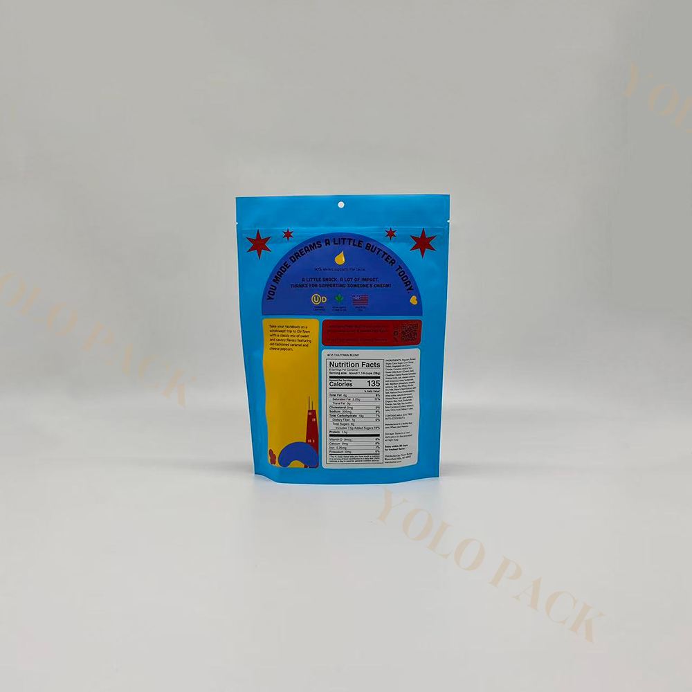 Frosted Mylar Bag Zip Lock Freeze Dried Food Packaging Light Proof for Mushrooms Herbs Spices Tea Leaves Aluminized Food Packaging Bags