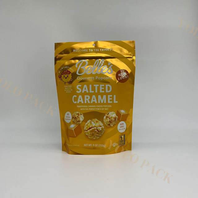 Heat Sealable Printing Corn Snack AL Recyclable PET Sachet Gravure Printing Thickened Baking Flexible Popcorn Custom Packaging