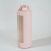 Personalized Beautiful Pink Paper Bag With Handle Transparent Window Design For Candy Necklace Accessories Packaging Jewelry Box