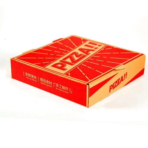 Wholesale Custom Logo Printing Pizza Takeaway Food Bread Insulated Folding Packing Paper Delivery Carton Box
