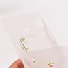 Matte Transparent Handle Design Zipper Lock For Juice Water Coffee Packaging Stand Up Spout Pouch