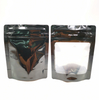 Plastic Glossy Stand Up Reusable Zipper Lock With Window Design For Cannabis Medicine Packaging Child Resistant Zipper Bag