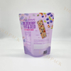 Blueberry Nut & Seed Crunch Bar Health Food Package OEM Snack Bags Freshness Lock Doypack Plastic Food Packaging Bag