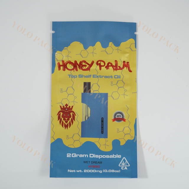 Customize Plastic Sealable Child Resistant Bag With Reuseable Zip Lock Smell Proof Cannabis Packaging Bag