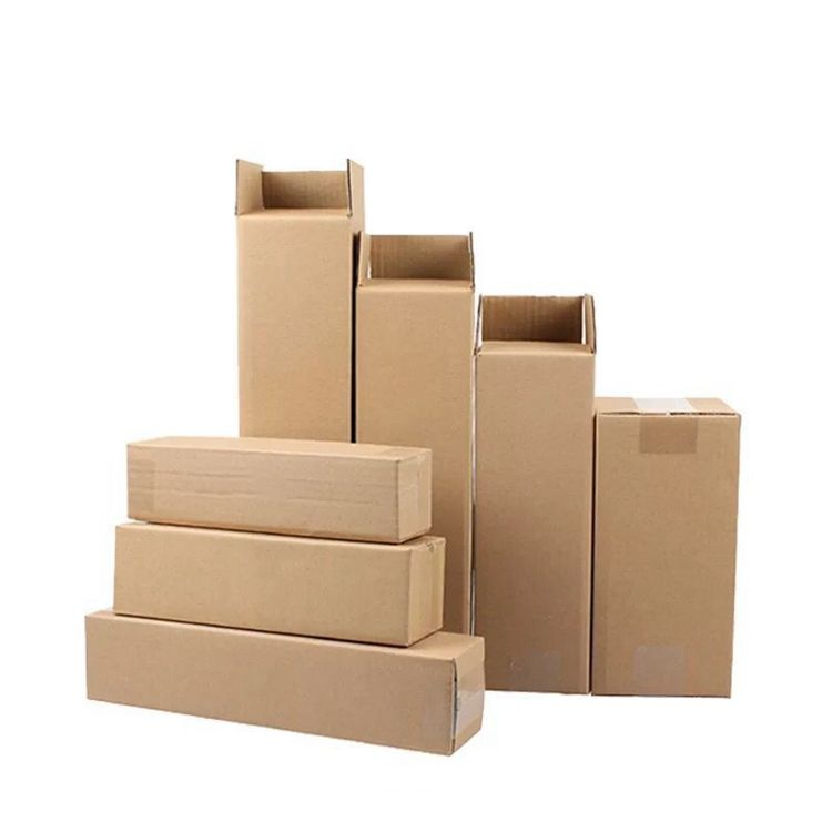 7.5*7.5*65cm Custom Brown Corrugated Cardboard Shipping Box Anti-Snap Pool Cue & Billiard Stick Case Pole & Rod Shipping Box Long Sizes Packing Carton