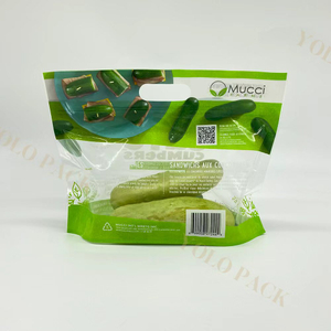 Anti-Fog PE Bags Plastic with Breath Hole for Strawberry Cherry Reclosable Vegetable Protection Recyclable Retail Packing Bag Cucumbers Packaging Bags