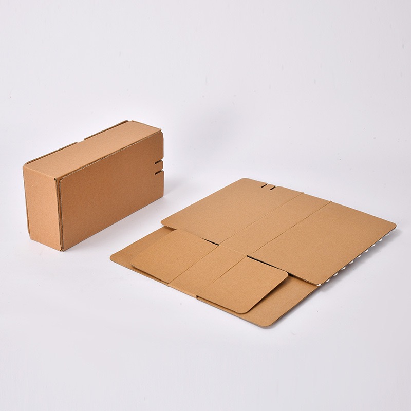 In Stock Custom Printed Design Accepted Face Mask Cosmetic Hard Cardboard Delivery Express Kraft Paper Packaging Box Cosmetic Shipping Box