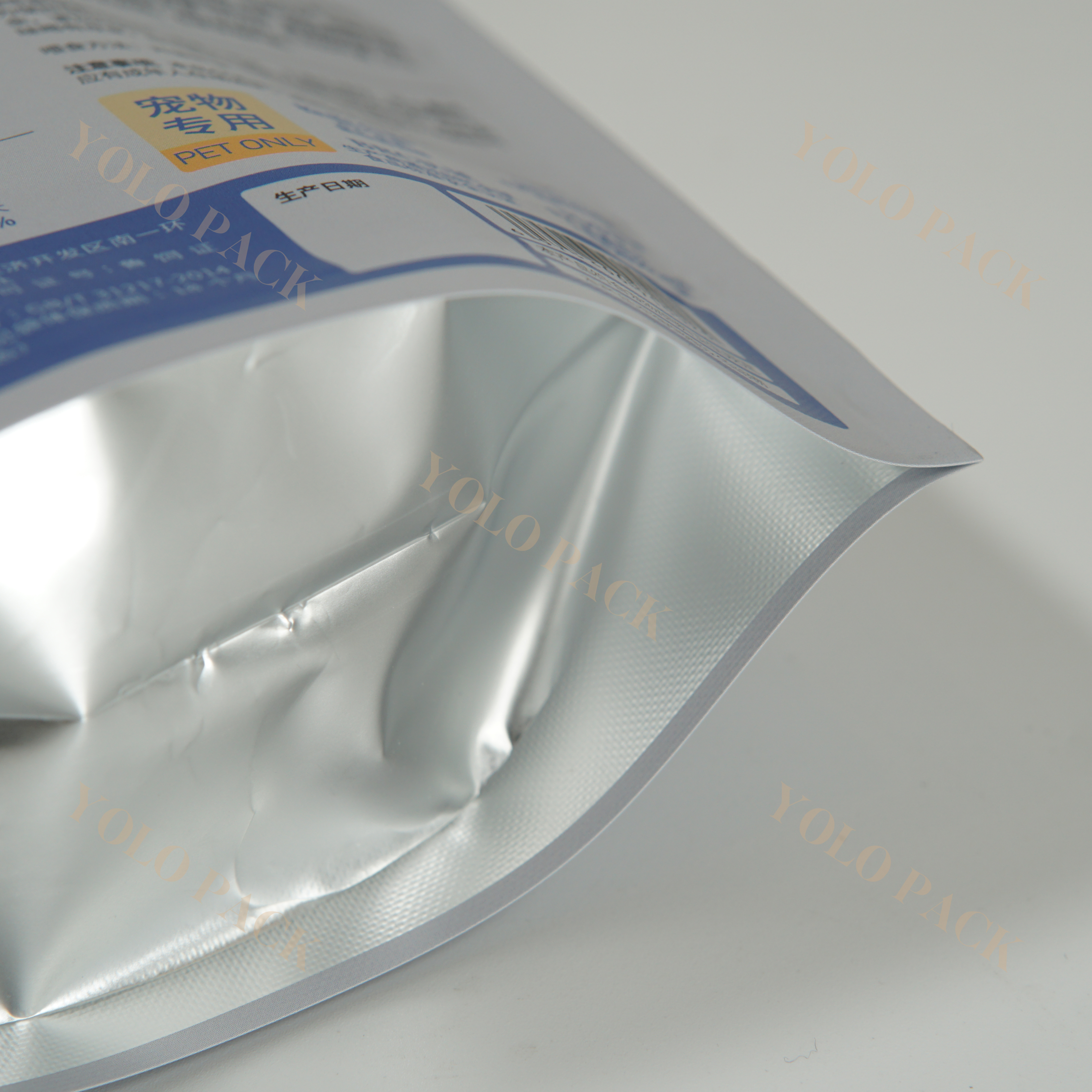 Food Grade Plastic Spot UV Printing Accpeted Aroma Lock Pet Food Flat Bottom Bag Eco-Friendly Doypack Private Label Packaging Supplier Pet Food Stand Up Pouch