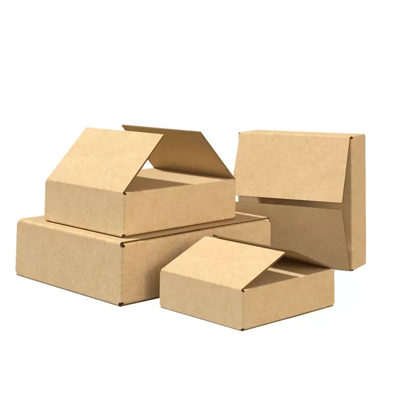 Recycled Folding Brown Color Cardboard Printing Logo Accepted Shpping Community Grocery Pickups Cartons Perfect for Start-ups Craft Corrugated Carton