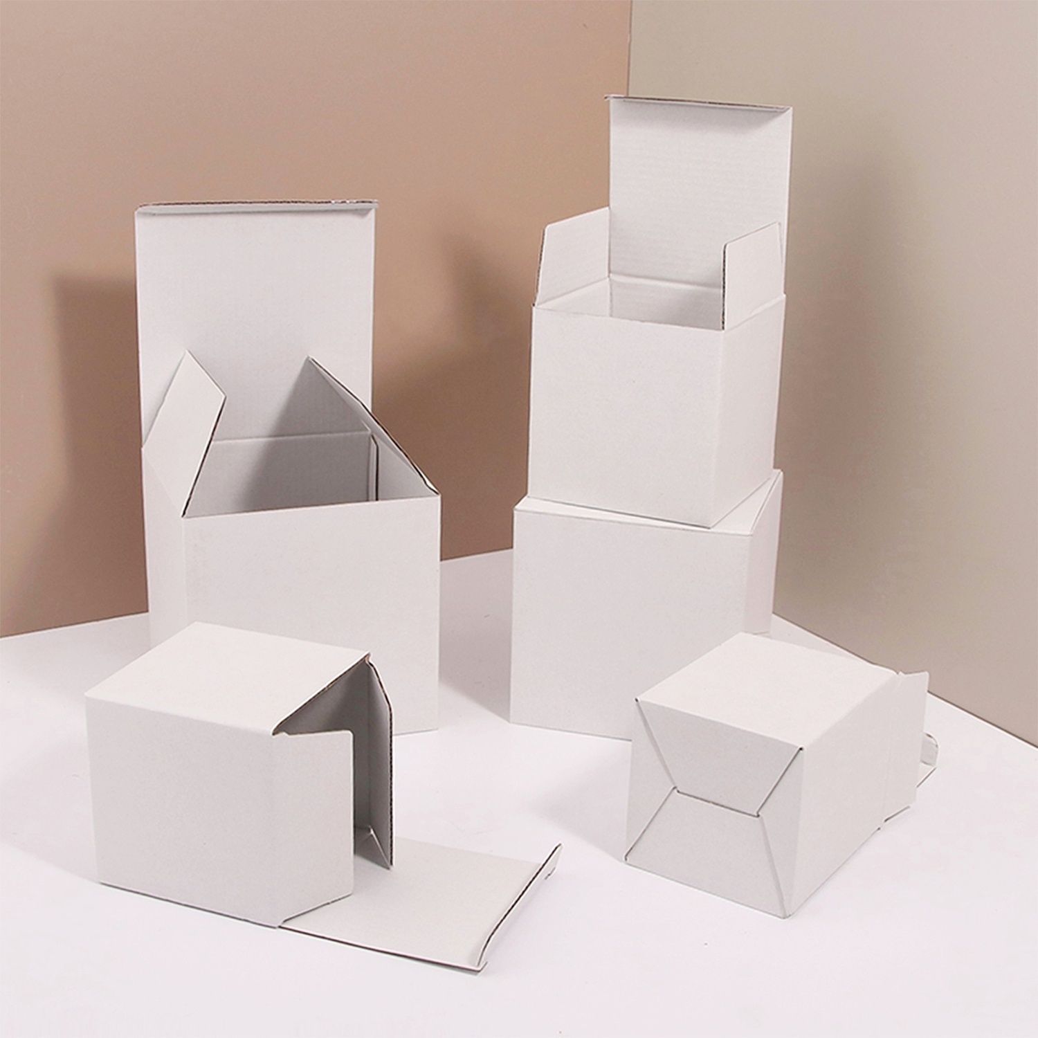 12x12x12cm Corrugated Paperboard Personalised Brand Handmade Craftsmanship Coffee Cups Carton Candle Soap Candy Online Store Shipping Packaging Box Corrugated