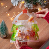 Customized Plastic Pine Special-shaped Personalized Colorful Stand Up Transparent Design Reusable Zipper Bag For Christmas Day