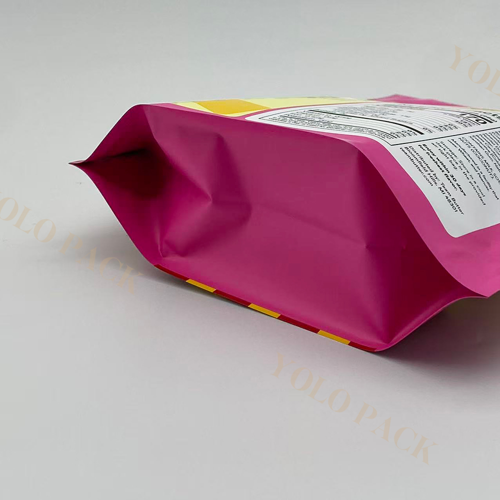 OEM Chocolate Powder Coffee Bean Gummy Candy Chewy Sweets Pumpkin Seeds Bags Stand-up with Reclosable Zipper Pouches Mylar Doypack Bag