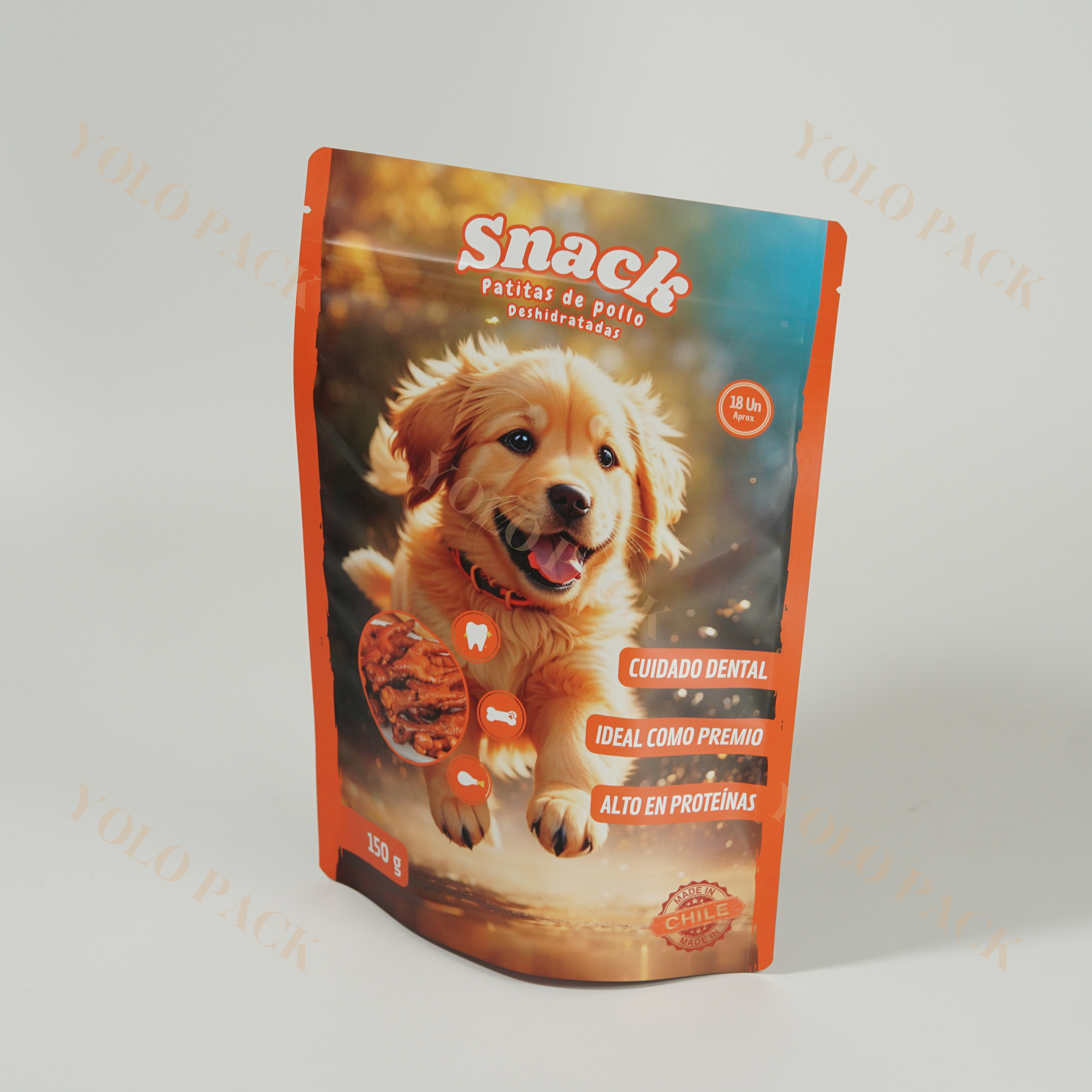 Ideal Packaging for All Pet Snacks Custom Digital & Gravure Printing Capabilities Protect Your Product Doypack Stand-Up Zipper Bags Pet Food Packaging Bag