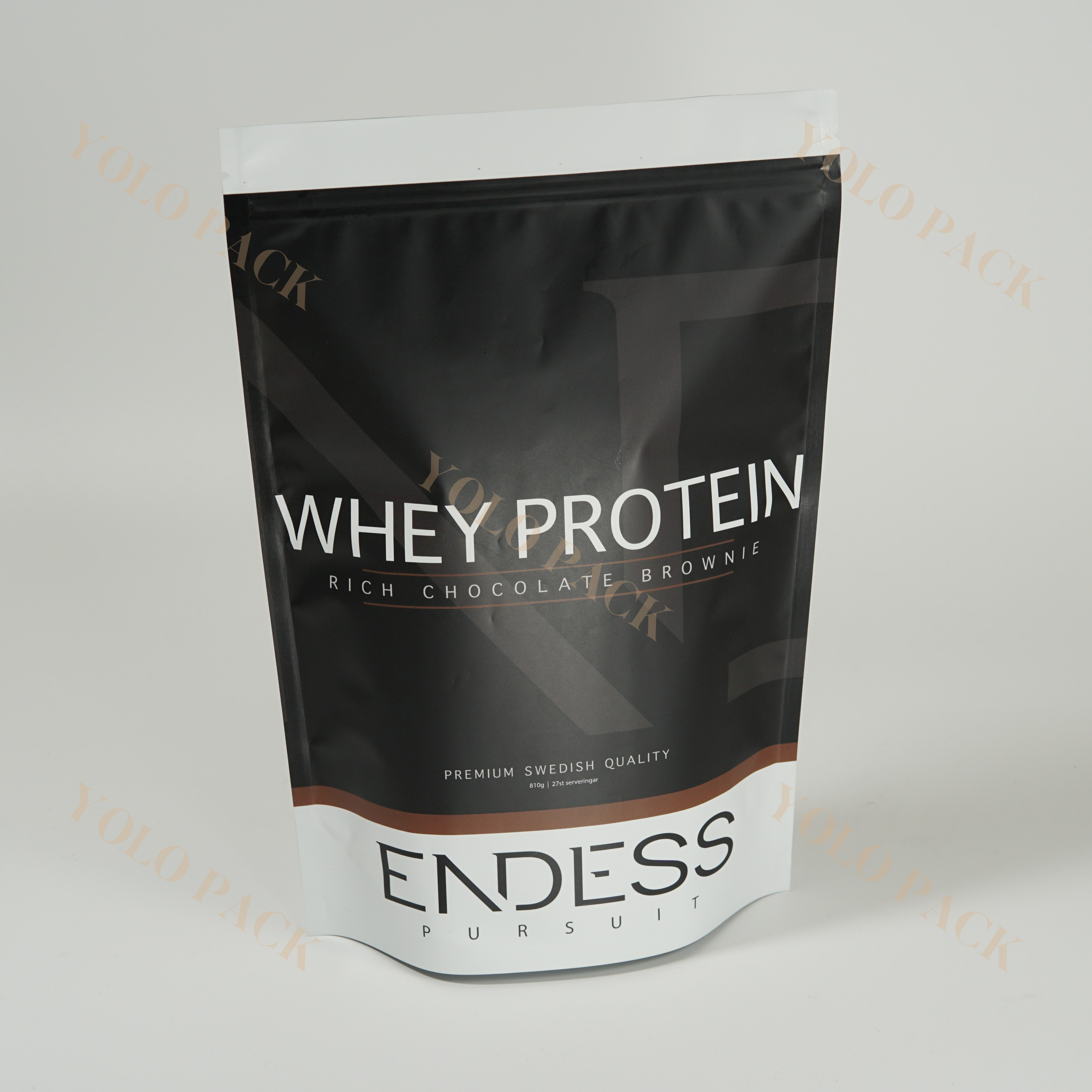 Elegant Matte Pouch Black And White Stand-Up Pouch High-Barrier Packaging for Dog & Cat Food Premium Pet Food Bag Resealable Doypack Bag