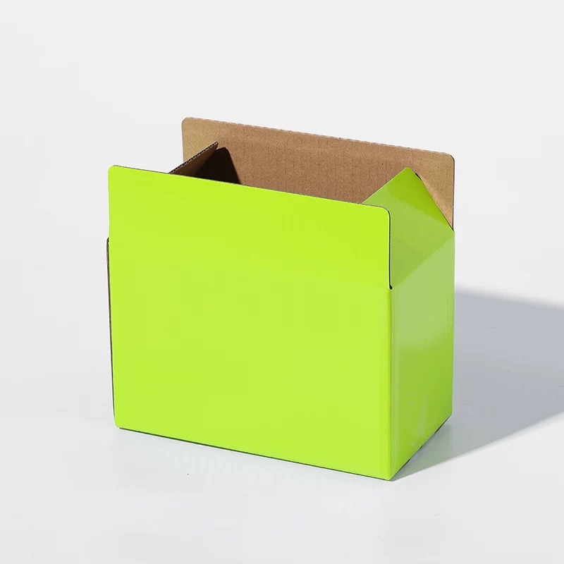 Customizable Three-Layer E-type Perfect for Fragile Products Literature Book Awards Plaques Easy-Fold Mailer Box Green Shipping Boxes 