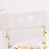 Matte Transparent Handle Design Zipper Lock For Juice Water Coffee Packaging Stand Up Spout Pouch