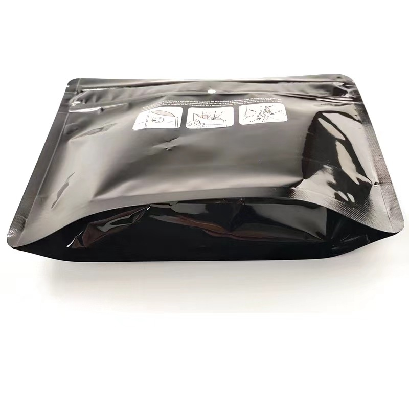 Customized Plastic Glossy Design Moisture-proof For Marijuana Cigar Drug Medicine Packaging Reusable Child Resistant Zipper Bag